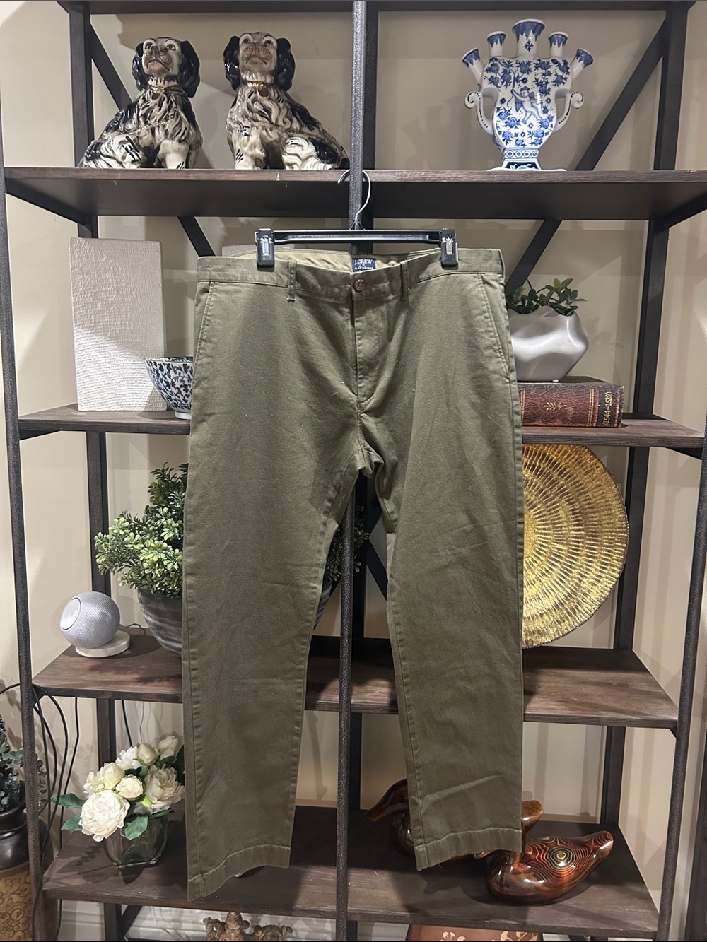 J.Crew 36-30 Men's Olive Green Chino Pants